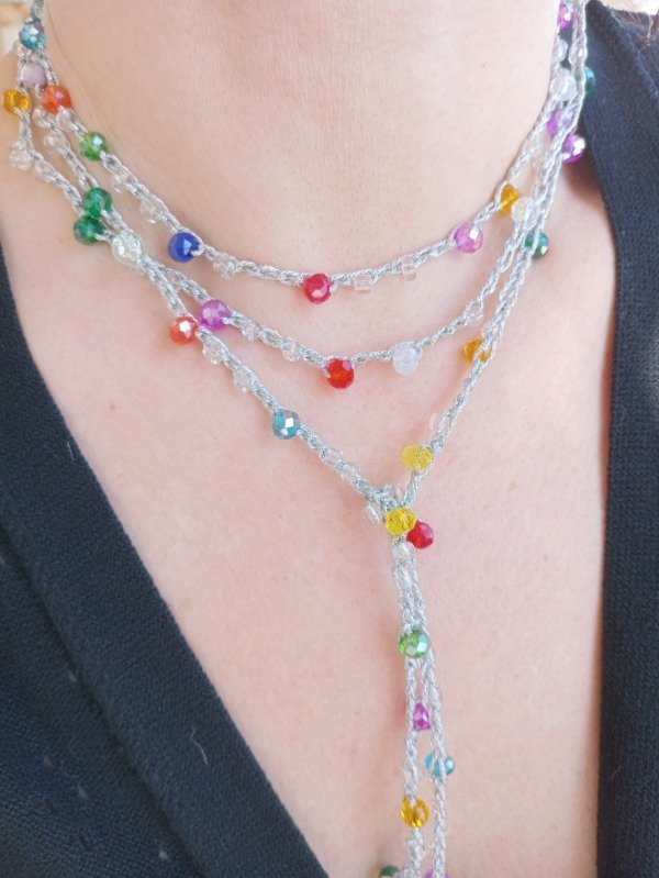Producto - Collar mil vueltas Plateado