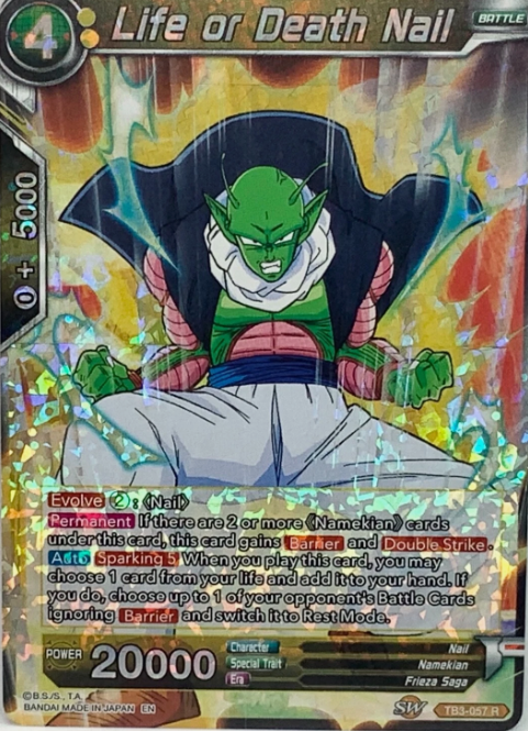 Producto - TB3-057	Life or Death Nail FOIL - CLASH OF FATES