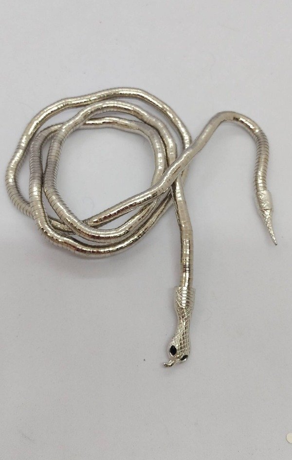Producto - Serpiente regulable  plateada