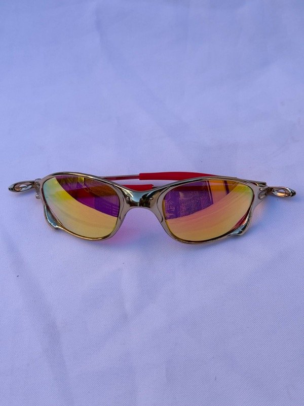 Producto - LENTES BR METAL DORADO CON NARANJA