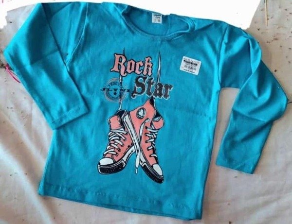 Producto - REMERA CON DOBLADILLO NENA MANGA LARGA