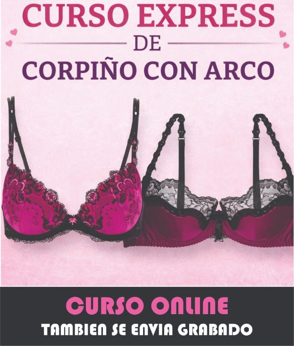 Producto - CURSO EXPRESS DE CORPIÑOS CON ARCO