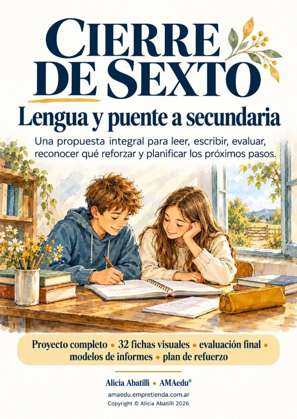 Producto - Proyecto Cierre de Sexto - Lengua y Puente a Secundaria