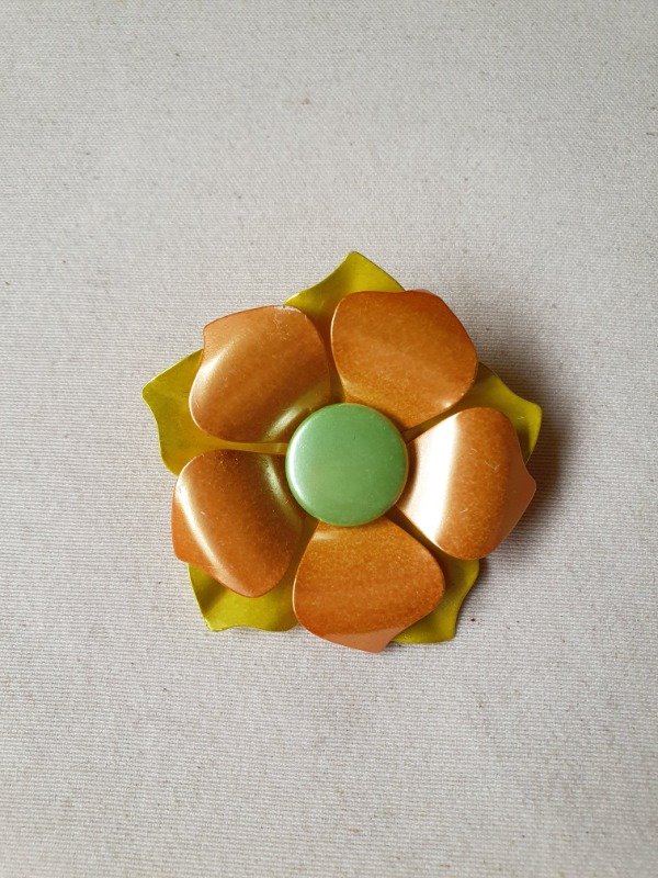Producto - Broche Flower Power Durazno