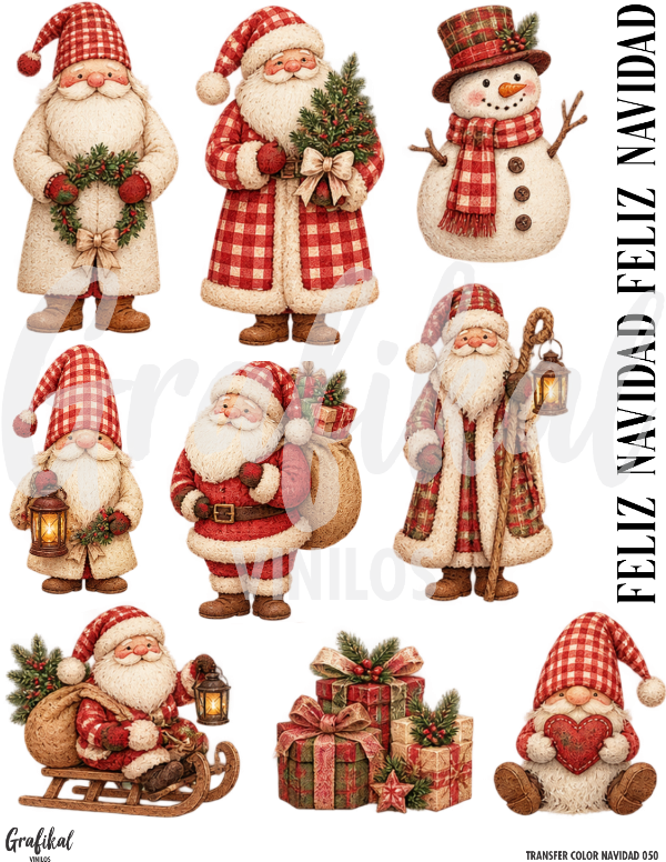 Producto - Transfer Color Navidad 050