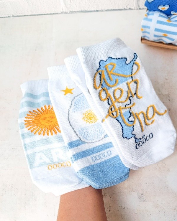 Producto - PACK SOQUETES ARGENTINA X 12