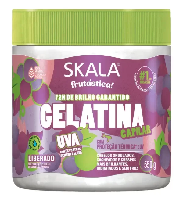 Producto - gelatina free uva skala x 550 gr
