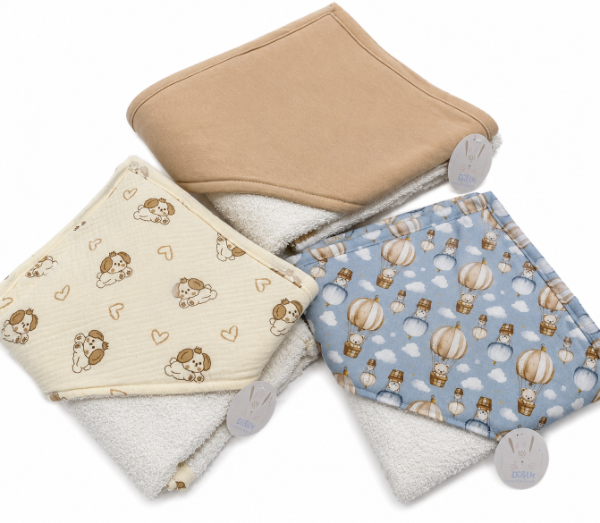 Producto - Toallón con capucha (celeste con globos) - 3