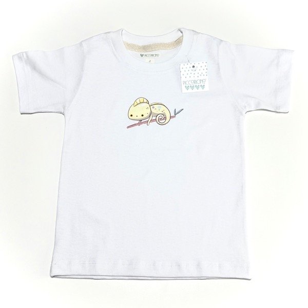 Producto - Remera jersey blanco camaleón