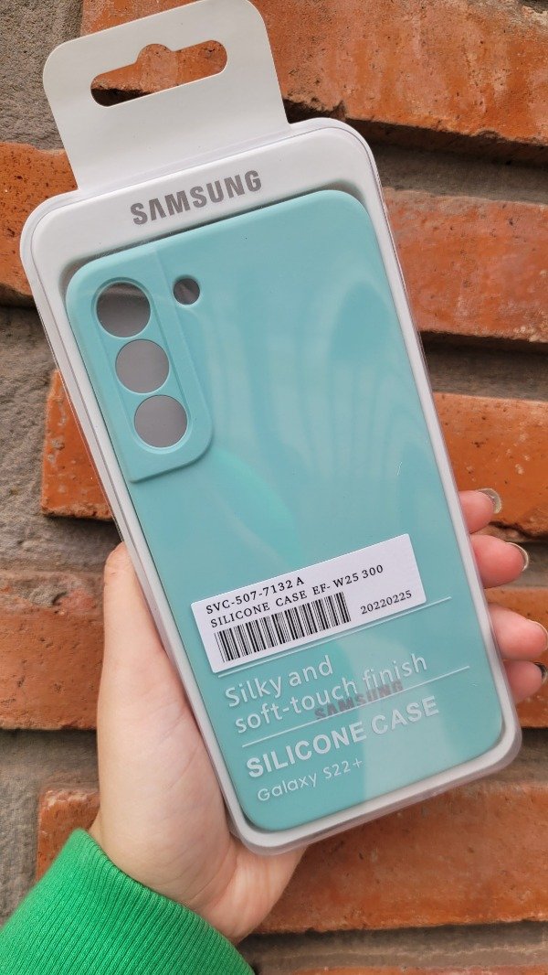 Producto - S22 plus case celeste