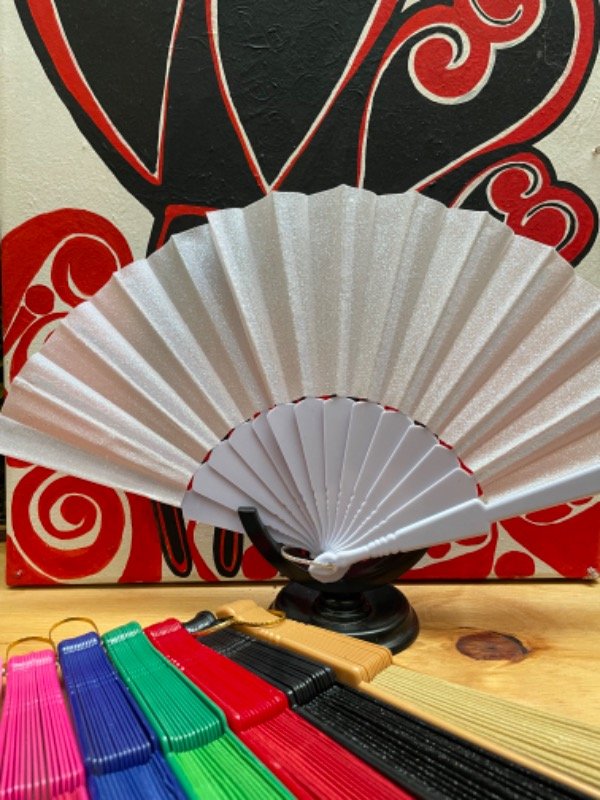 Producto - Abanico fantasía brillante blanco