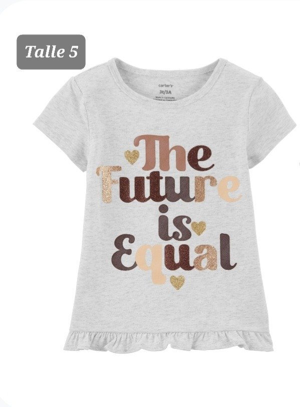 Remera manga corta carters talle 5 future