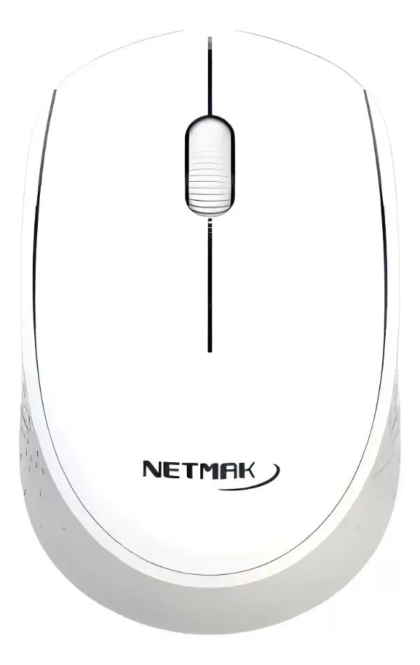 Producto - Mouse Inalámbrico Netmak Nm-m680 1200dpi Blanco Óptico Usb