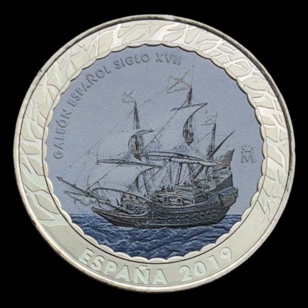 Producto - España 1.5 Euros del 2019 "Galeon Español XVII" Historia de la navegación