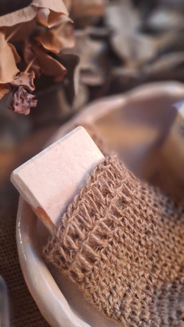 Producto - Jabón natural + manopla exfoliante