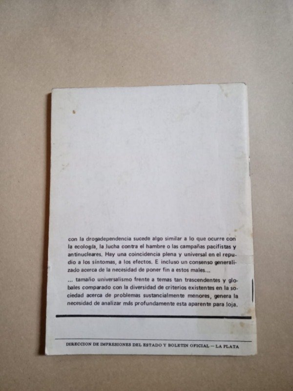 Producto - Droga dependencia - Luis P. Brunati - Ed de autor 1988 - 1