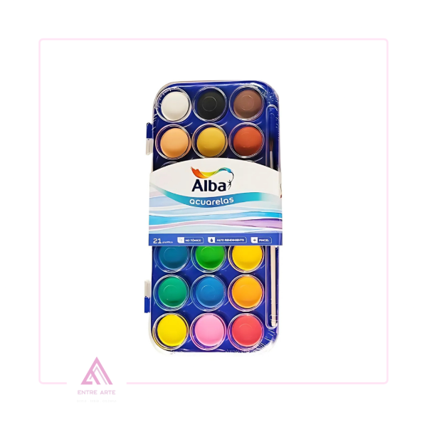 Producto - ALBA ACUARELAS CAJA x21 COLORES