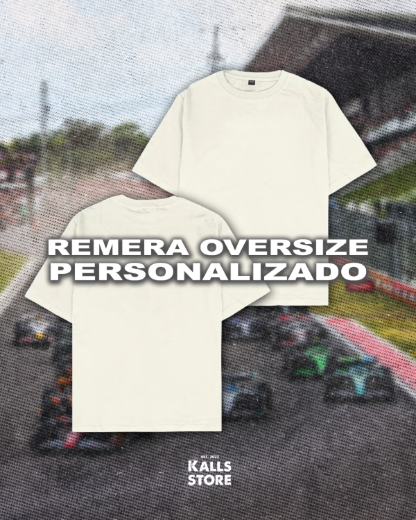 Producto - Remera Oversize Natural personalizada