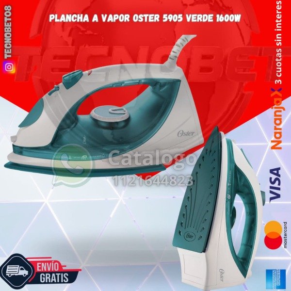 Producto - PLANCHA A VAPOR OSTER 1600W 5905 VERDE