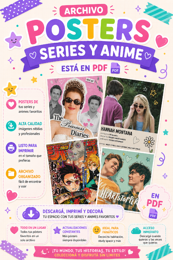 Producto - Archivo Posters 2 Series y Anime