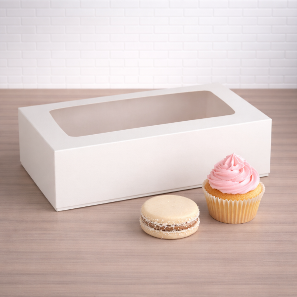 Producto - Box multiuso con visor 26x17x9 - ideal para mini tortas y desayunos