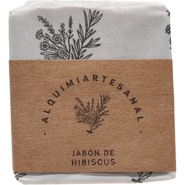 Producto - Jabón natural artesanal Hibiscus - 100g [Alquimiartesanal]