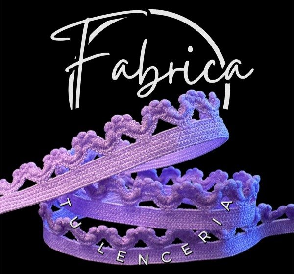 Producto - Picot Serrucho Lavanda 12 mm ELACIN (1 metro)