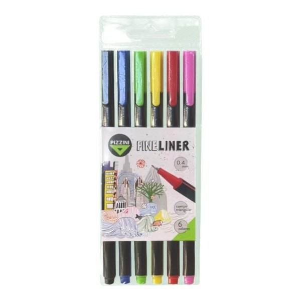 Producto - MICROFIBRAS PIZZINI 0.4mm X6 COLORES