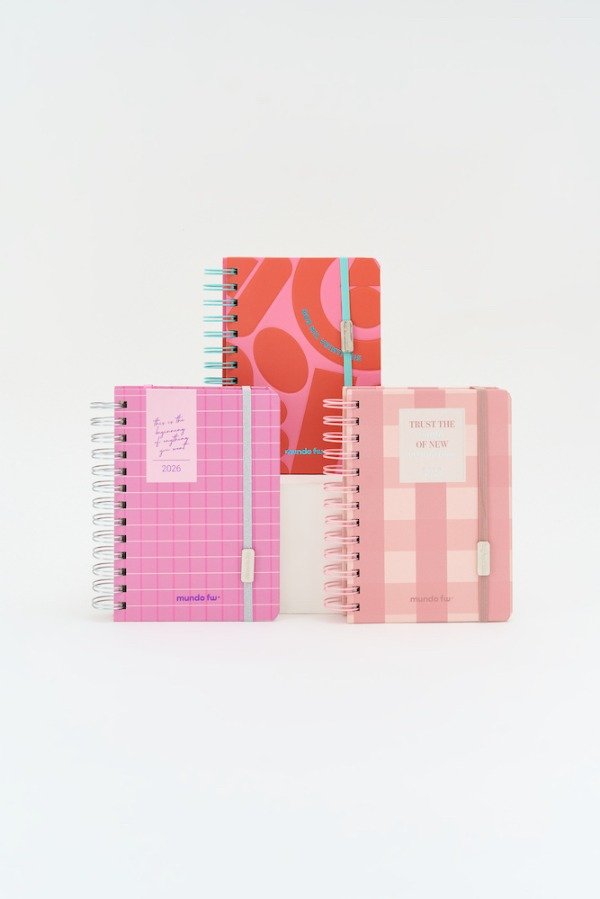 Producto - Agenda Pink 12x17 2 días por hoja FW