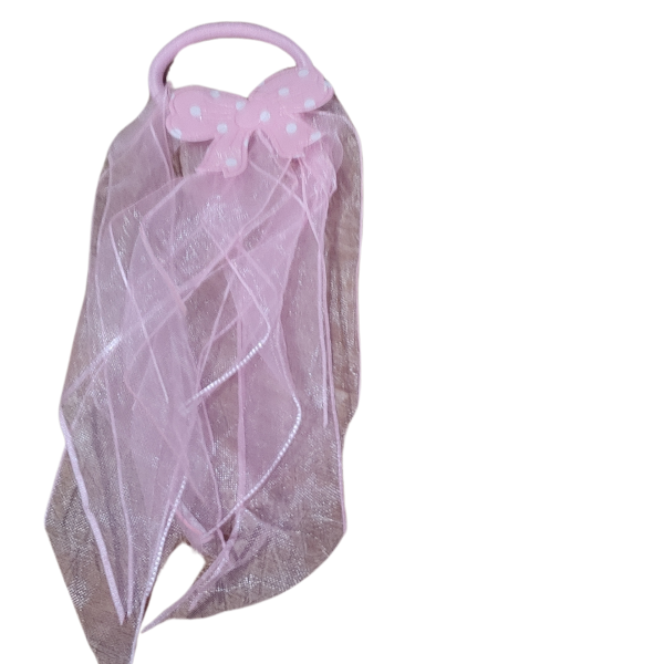 Producto - Gomitas Para Pelo Con Apliques Moño Y Plumas Para Niñas X unidad - 1