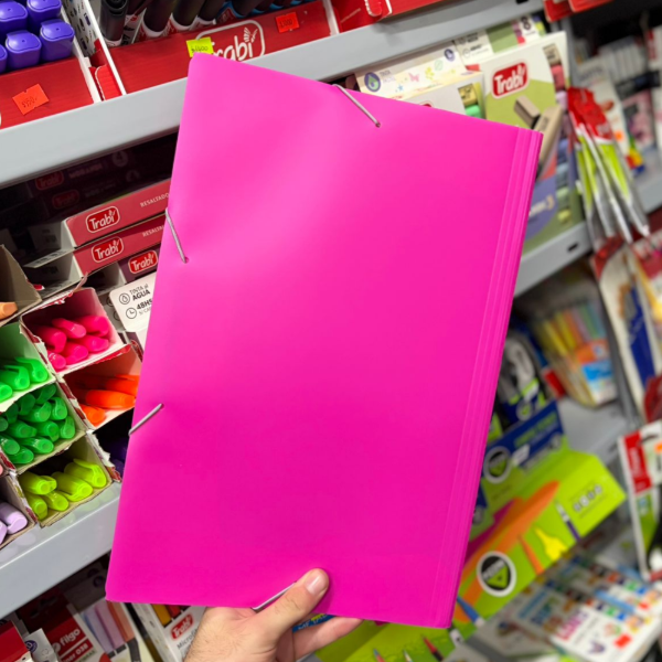 Producto - Carpeta 3 SOLAPAS CON ELASTICO A4 Colores pasteles - 5