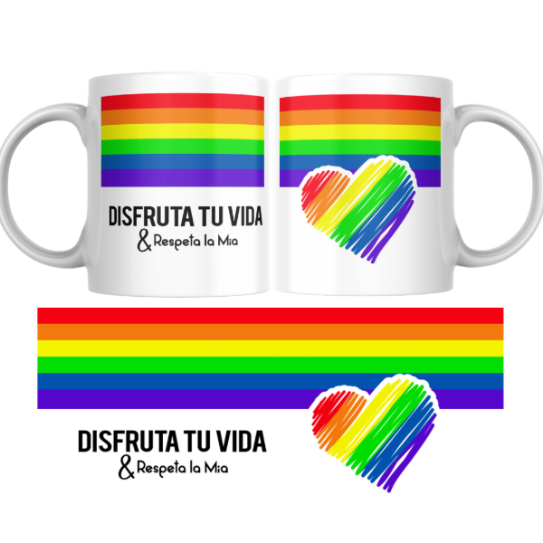 Producto - Taza - Disfruta tu vida y respeta la mia (LGBT) - 0