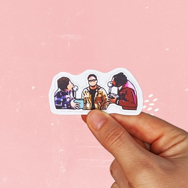 Producto - Sticker Beso Raj y Howard