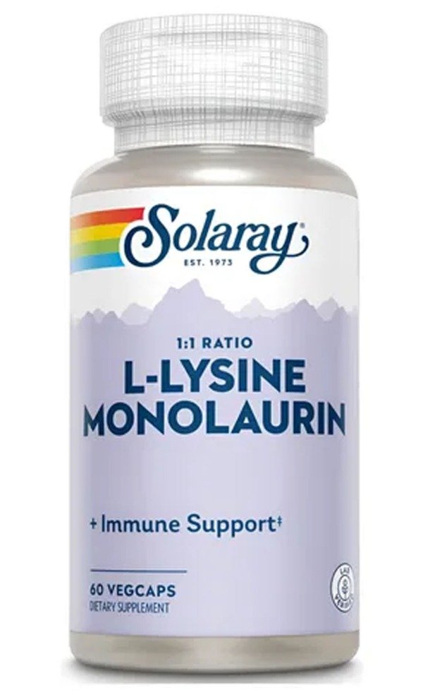 Producto - Solaray - L-Lisina Monolaurin 1:1 60 capsulas