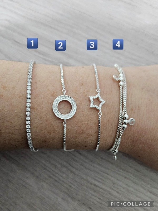 Producto - Pulseras Ajustables Plata 925
