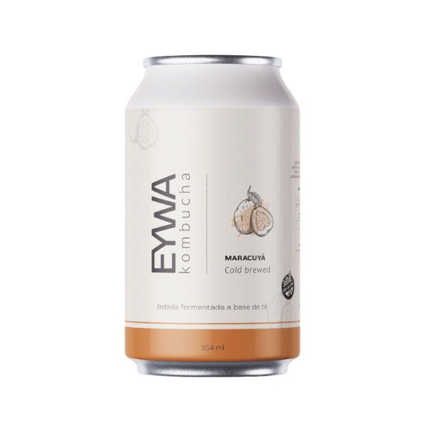 Producto - Lata KOMBUCHA MARACUYÁ Sin Tacc x 354cc EYWA
