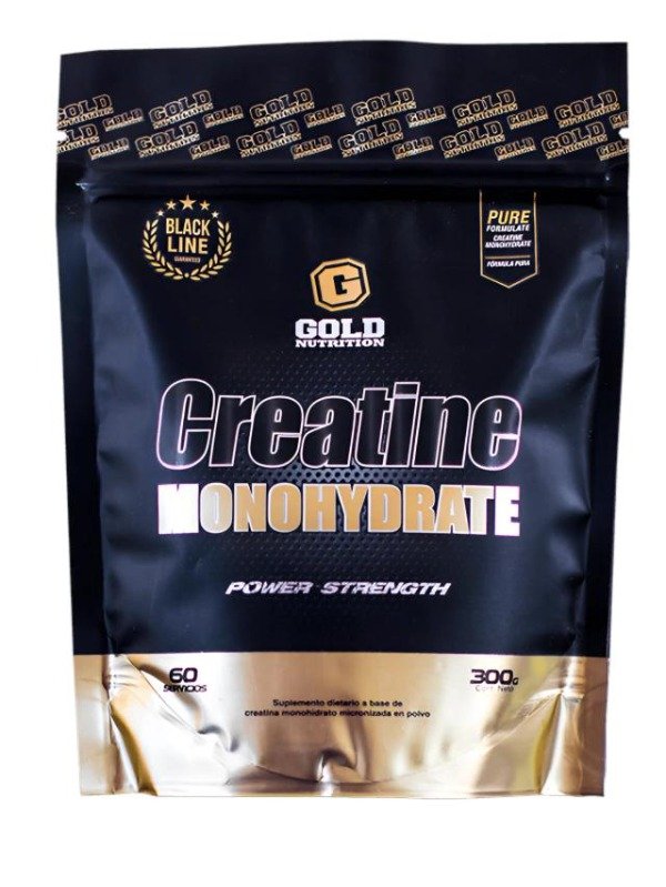 Producto - Creatina Monohidrato Gold Nutrition 300 g Black Line