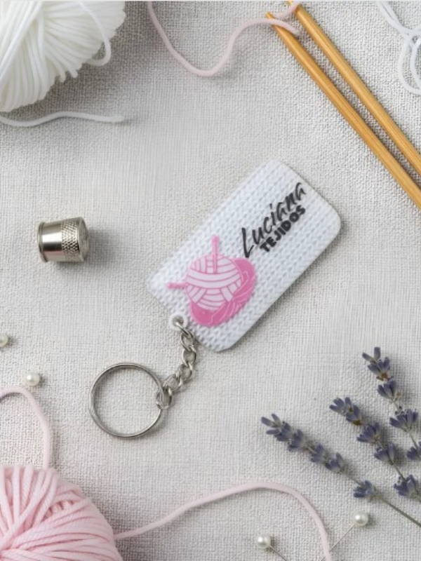 Producto - Llavero Simil Tejido - Pedinos Presupuesto!