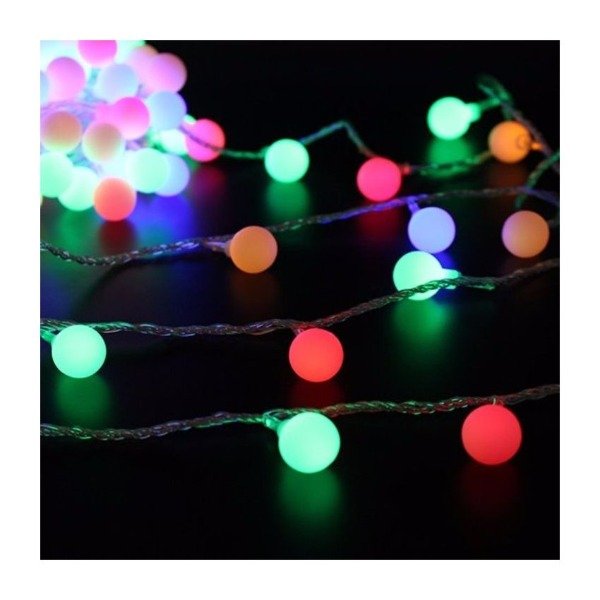 Producto - Guirnalda 28 bolitas multicolor 5mts