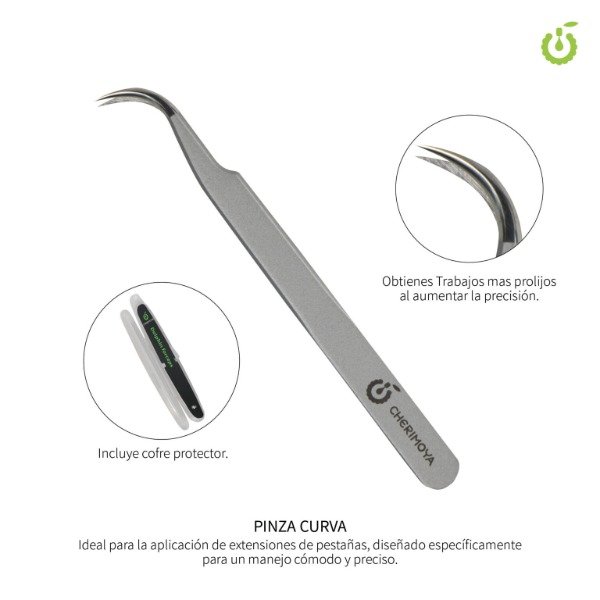 Producto - Pinzas Curva Cherimoya - Clasicas, Volumen, Vol. Tecnológico - Silver