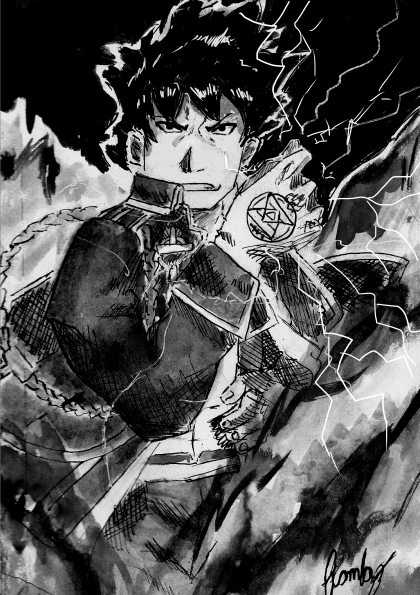 Producto - Ilustración Roy Mustang - Fullmetal alchemist