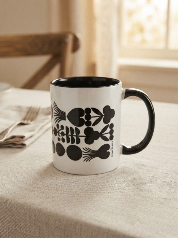 Producto - Taza Negra Black/ Naturaleza - 0
