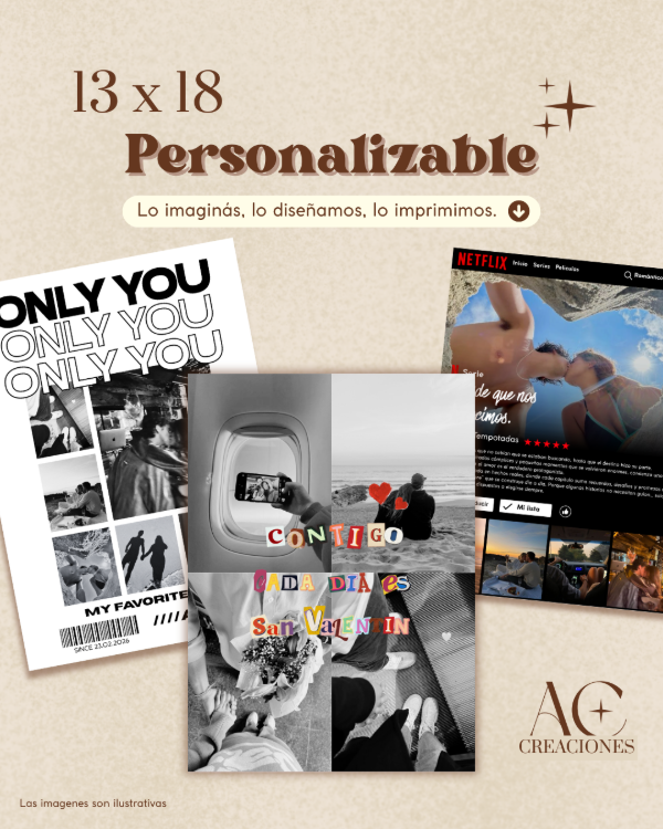 Producto - 13 x 18 personalizable