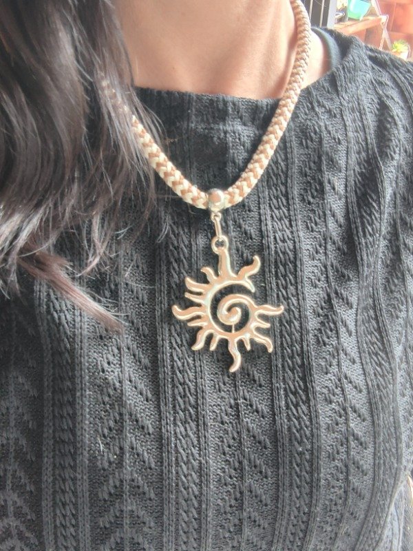 Producto - Collar dije sol espiral - 5