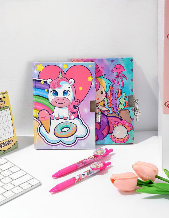 Producto - DIARIO INTIMO SIRENA Y UNICORNIO