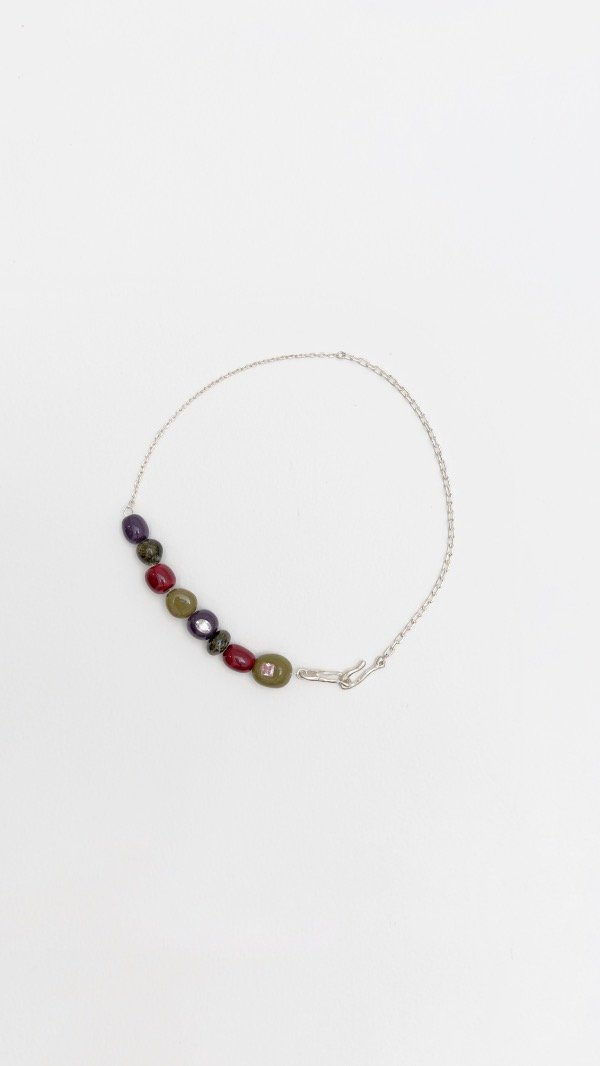 Producto - Collar plata mostacillas - 0