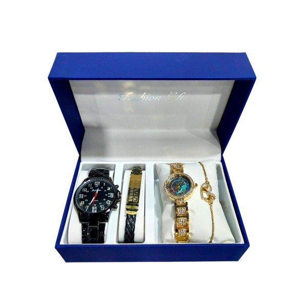 Producto - Combo Caja + 2 Reloj + 2 Pulsera