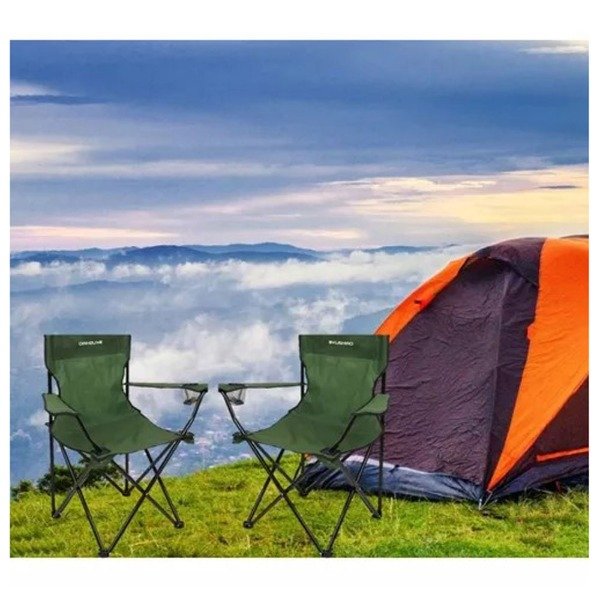 Producto - Pack 6 sillas plegables aire libre con porta vaso y bolso