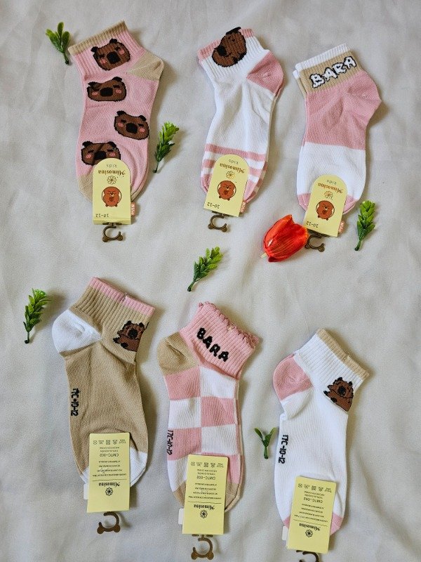 Producto - Medias CAPIBARA rosadas infantiles