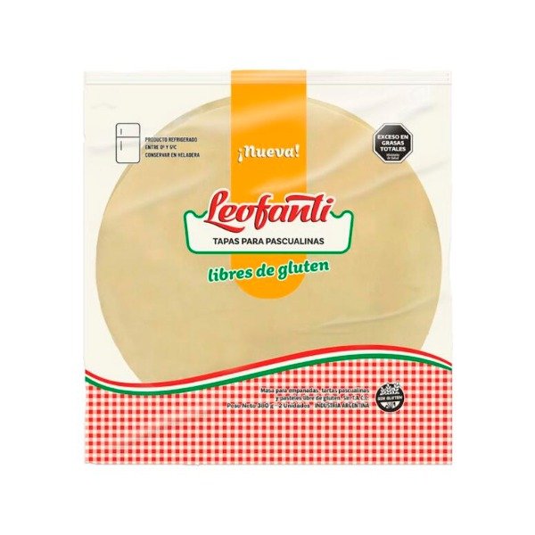 Producto - Tapas para Tarta x 380g SIN TACC - Leofanti
